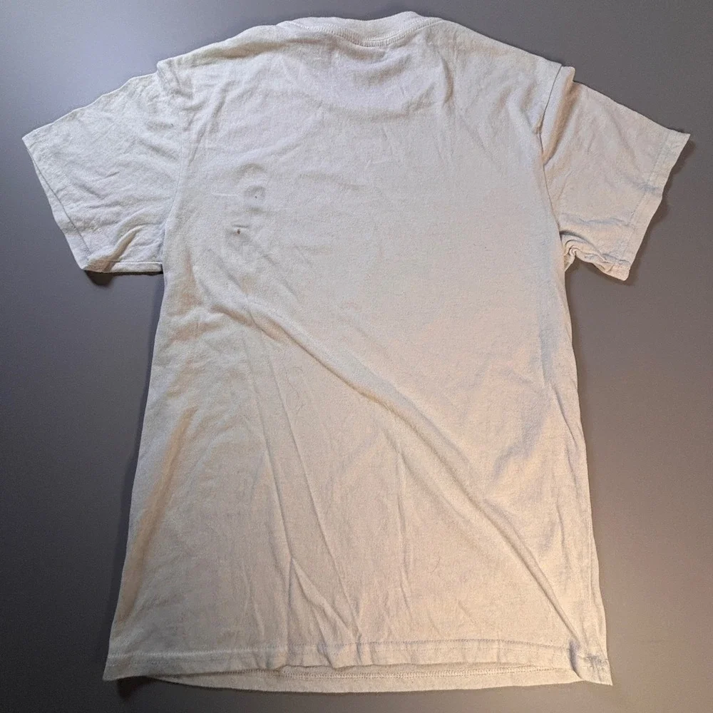 Wild West Horses Graphic T Shirt Mens Medium Cream Short Sleeve Cotton Polyester